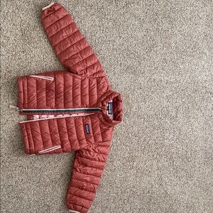 Patagonia Kids Quilted Jacket in Rust